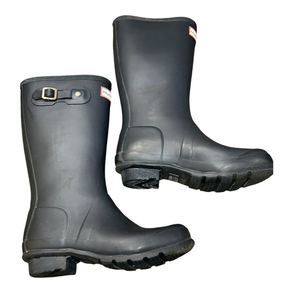 Hunter Classic Black Waterproof Boots size 4 USA - Picture 2 of 11